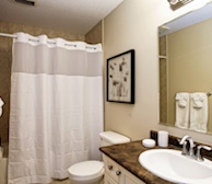 Bathroom Soaker Tub Fully Furnished Apartment Suite Kitchener