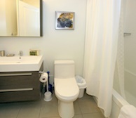 Bathroom Soaker Tub Fully Furnished Apartment Suite Markham