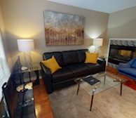 Living Room Free WiFi Fully Furnished Apartment Suite Ottawa