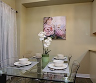 Dining Room Fully Furnished Apartment Suite Oakville