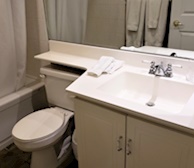 Bathroom Soaker Tub Fully Furnished Apartment Suite Downtown Toronto