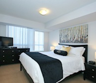 Master Bedroom Queen Mattress Fully Furnished Apartment Suite Markham