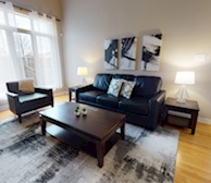 Living Room Free WiFi Fully Furnished Apartment Suite Kanata