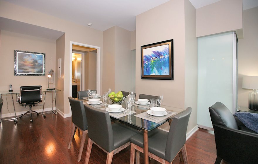 Dining Room Fully Furnished Apartment Suite Toronto