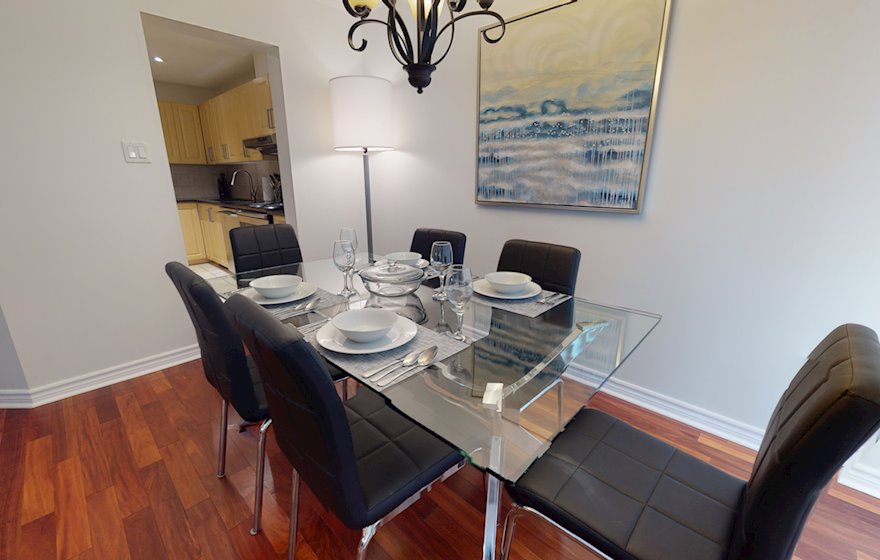 Dining Room Fully Furnished Apartment Suite Ottawa