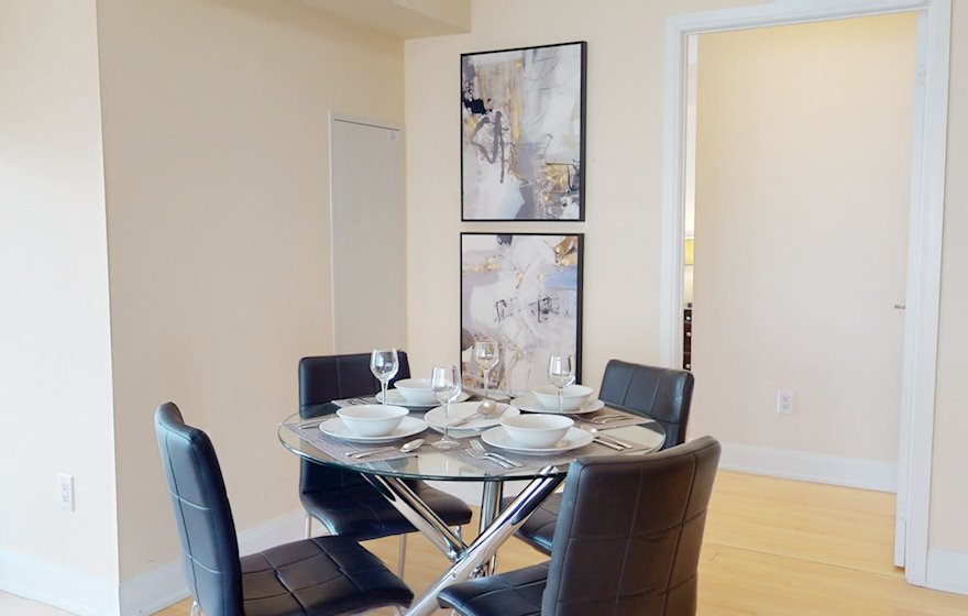 Dining Room Fully Furnished Apartment Suite Toronto