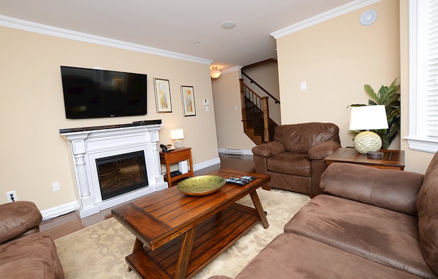 Living Room Free WiFi Fully Furnished Residence, Suite St. John’s Newfoundland