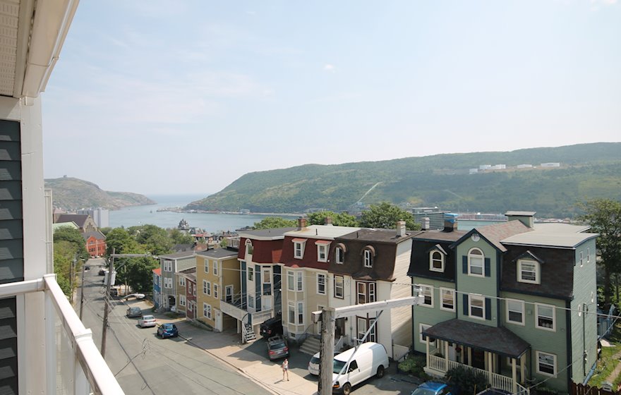 View from 59 Harvey Road St. John's NL