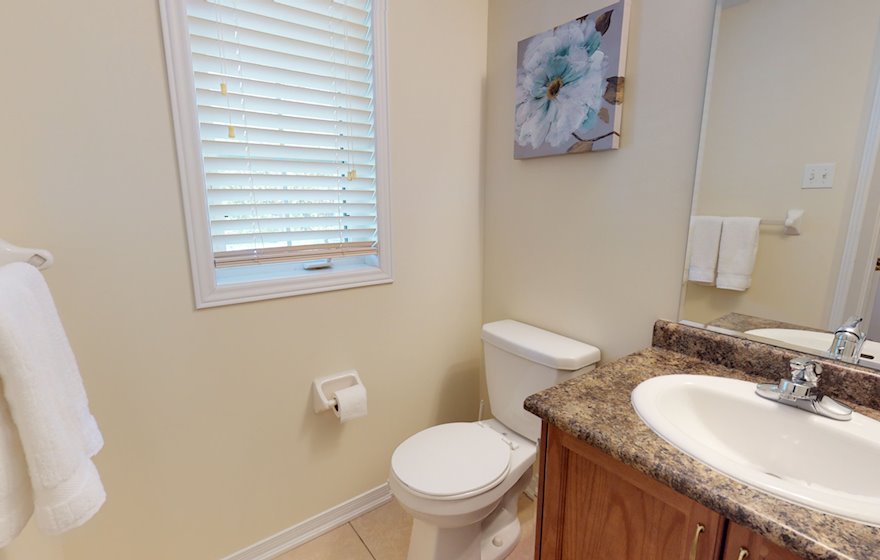 Powder Bathroom Fully Furnished Apartment Suite Richmond Hill